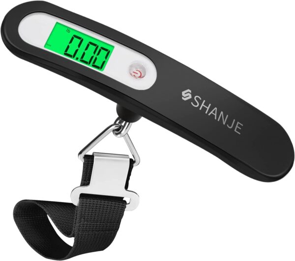 SHANJE Luggage Weight Scale for Suitcases 110 Lbs World Cup Travel Accessories High Precision Travel Digital Hanging Scales 50kg