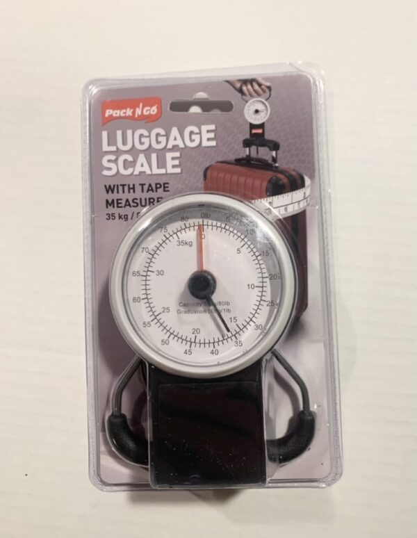 35kg 80lb Travel Luggage Scale Suitcase Fishing Compact Weighing 1M Tape Measure