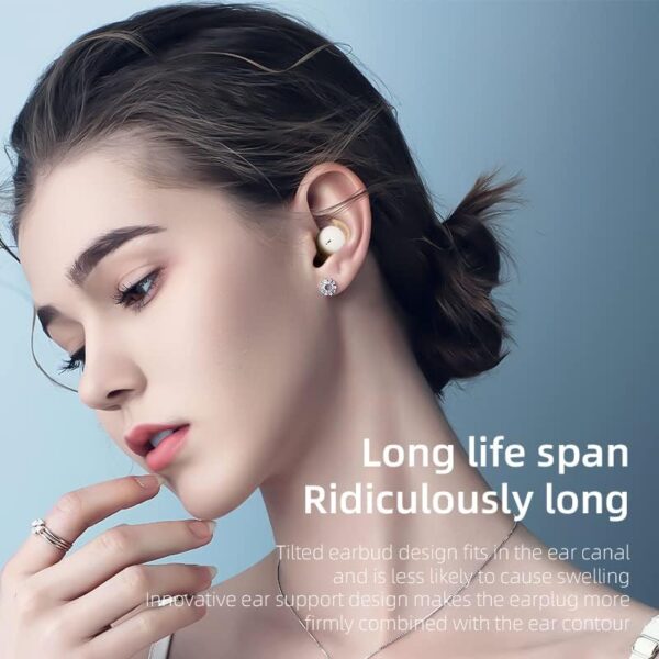 Wireless Sleep Earbuds Invisible - Bluetooth 5.3 Mini Sleeping Earbuds for Side Sleepers Small Ears Canal,Discreet in-Ear Tiny Earphones Women Men for Work Workout - Image 3